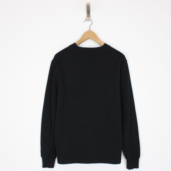 CP Company Black Logo Print Cotton Sweatshirt Jumper