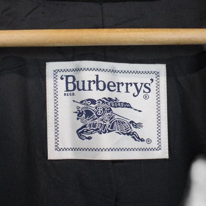 Vintage 90s Burberry Black Wool Blend Jacket