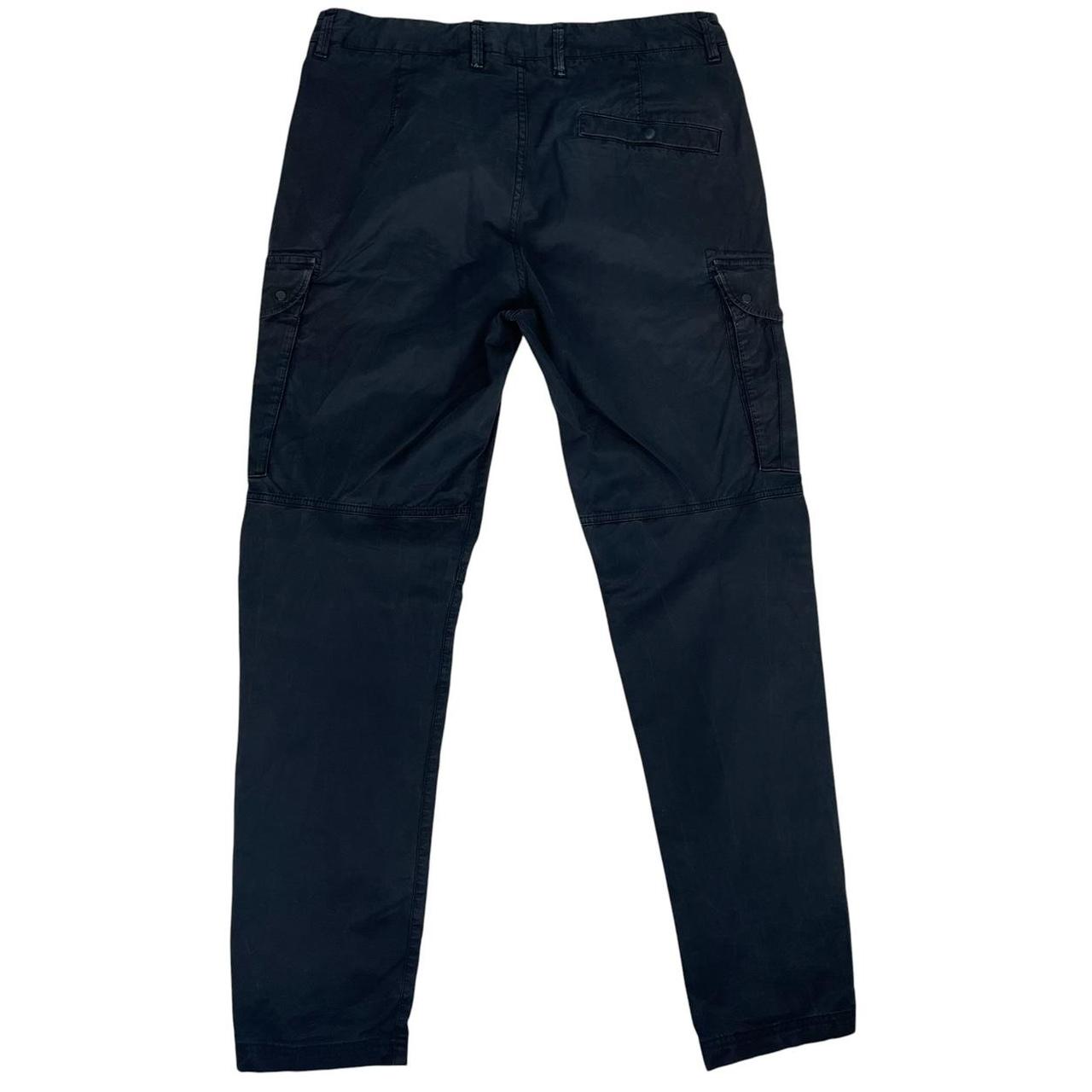 Stone Island SS 2022 Black RE-T Fit Cargo Trousers
