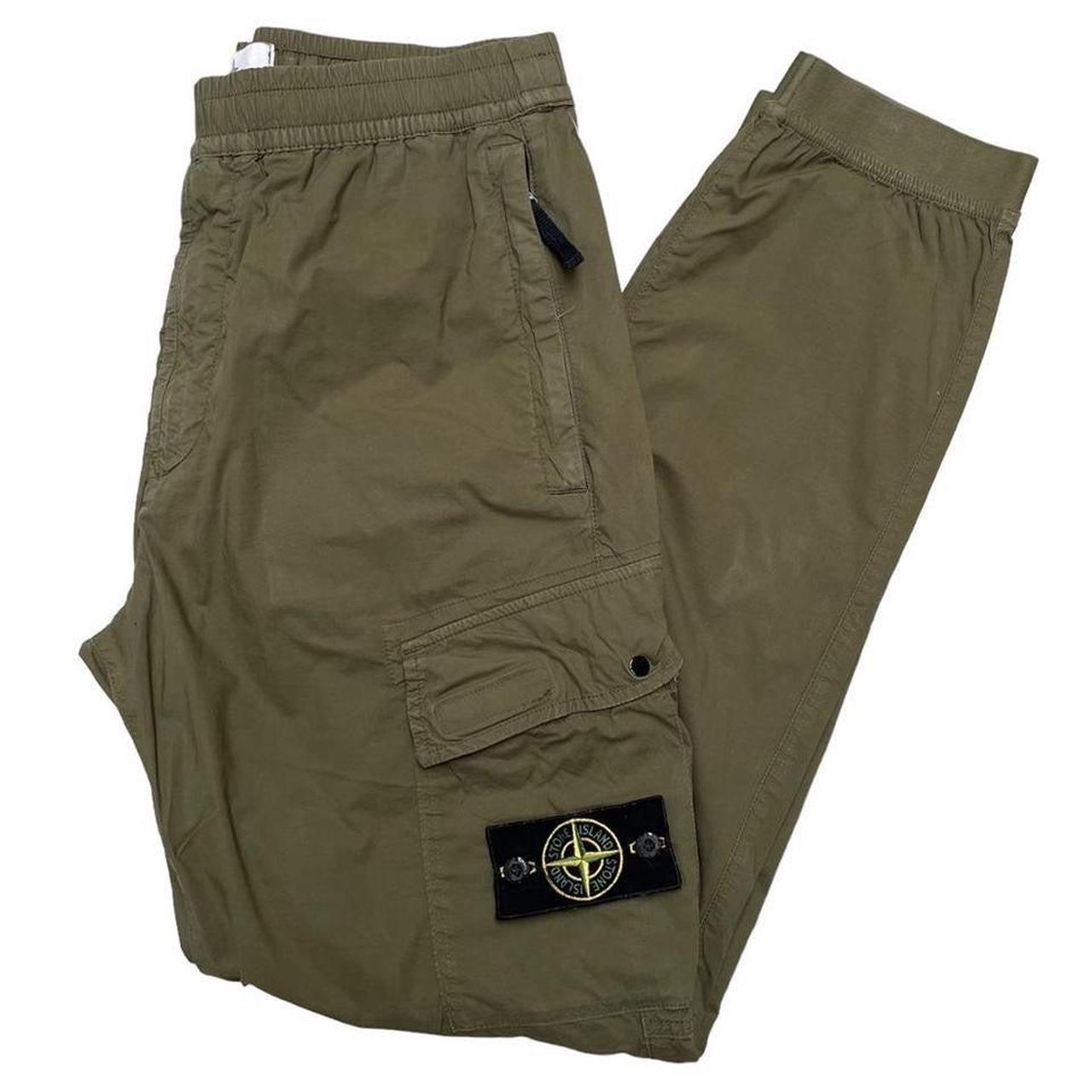 Stone Island AW 2020 Green RE-T Fit Cargo Trousers