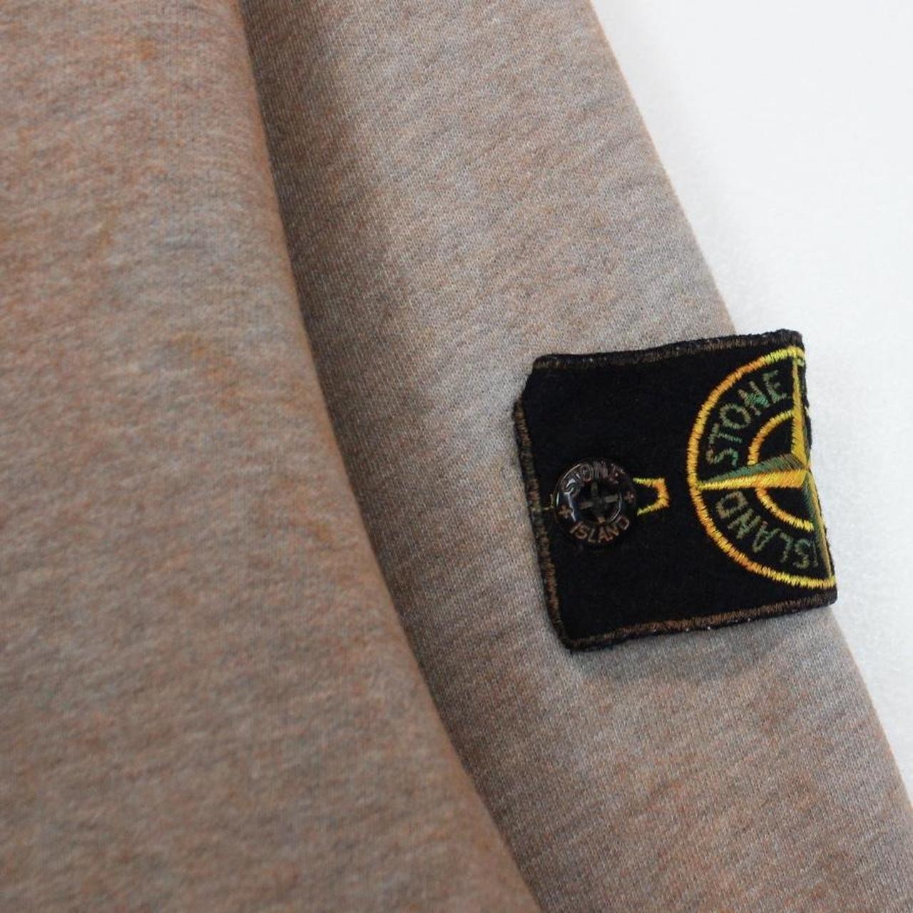 Stone Island AW 2020 Orange Dust Treatment Crew Neck Sweatshirt Jumper