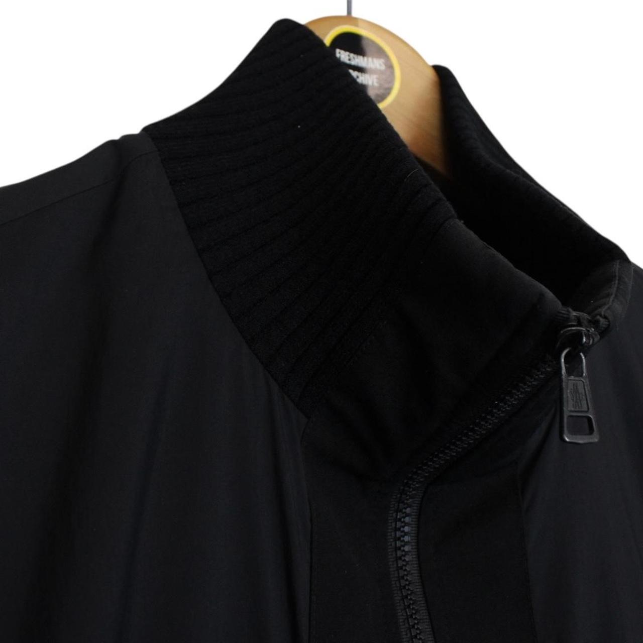 Moncler Black Full Zip Nylon Lightweight Jacket