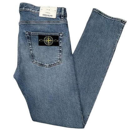 Stone Island Blue Slim Fit Denim Jeans