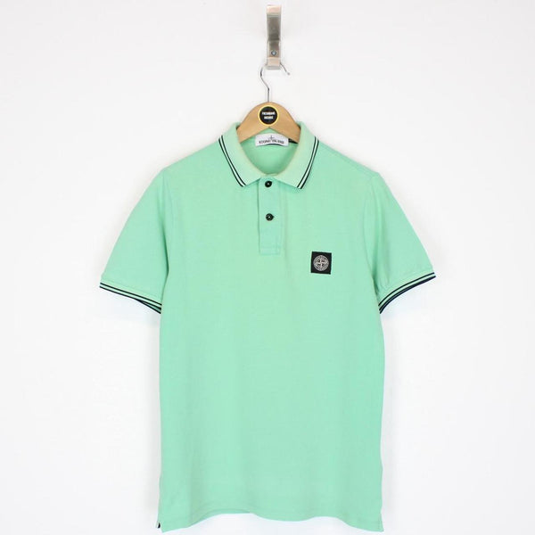 Stone Island Green Short Sleeve Compass Polo Shirt