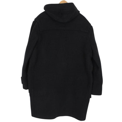 Vintage 90s Burberry Black Nova Check Wool Duffle Coat