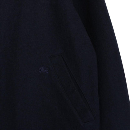 Vintage Burberry London Navy Blue Lambswool Blend Jacket