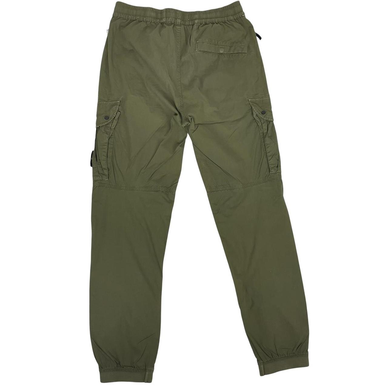 Stone Island SS 2021Khaki Green RE-T Fit Cargo Trousers
