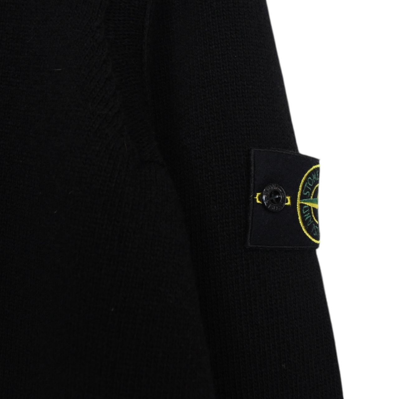 Stone Island AW 2024 Black Wool Knit Jumper