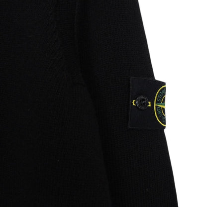 Stone Island AW 2024 Black Wool Knit Jumper