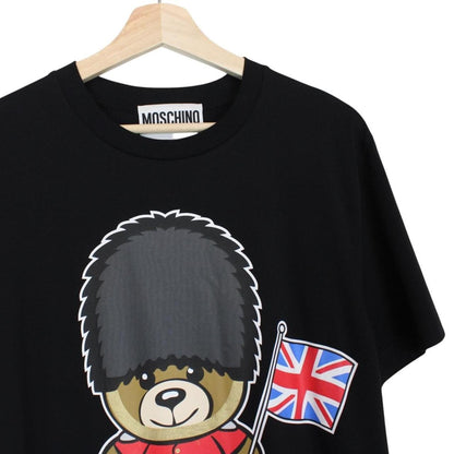 Moschino Black Short Sleeve London Teddy Bear Print T-Shirt