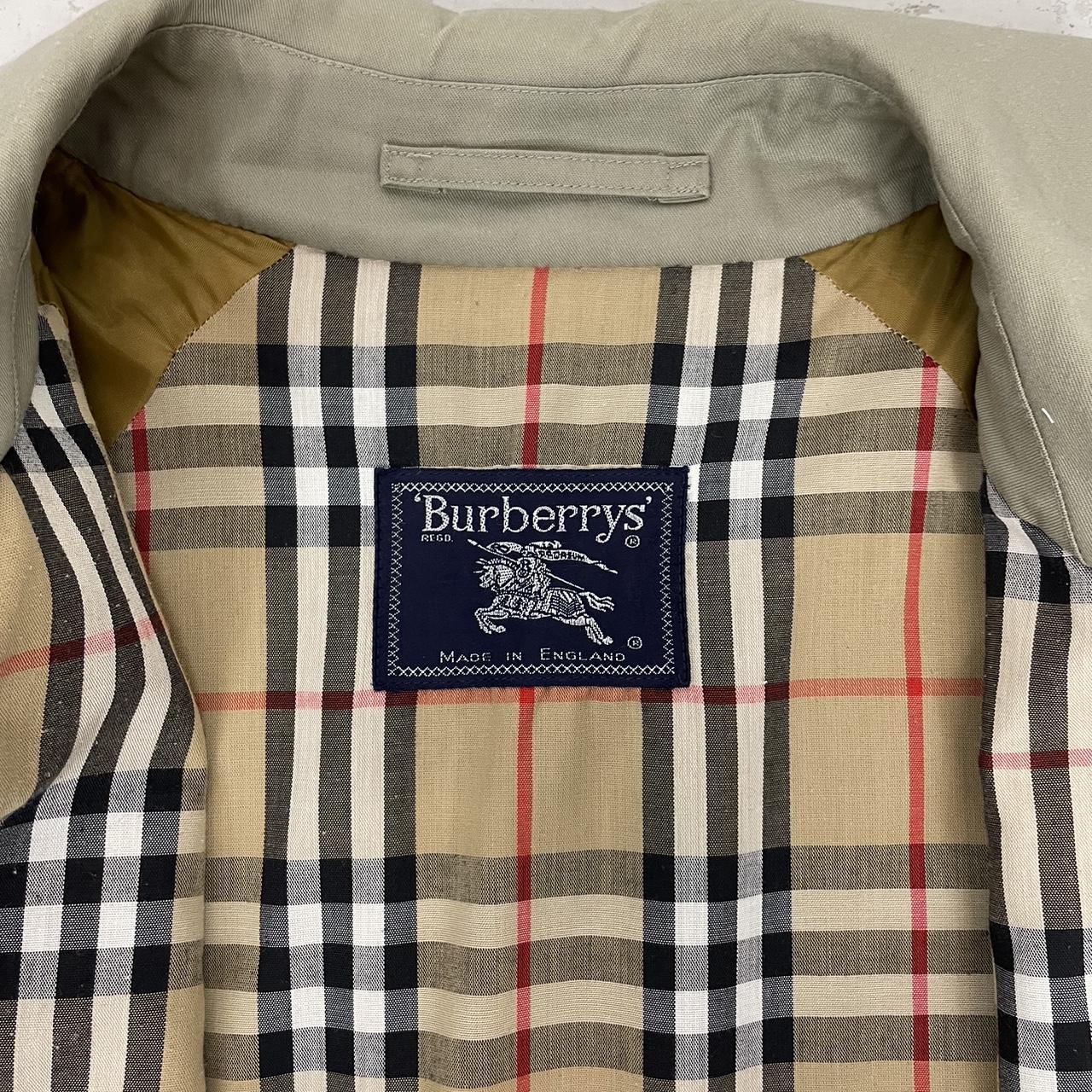a*e様 vtg Burberry short Harrington jacke BURBERRY'S VINTAGE HARRINGTON MEN'S JACKET BOMBER WOOL NAVY