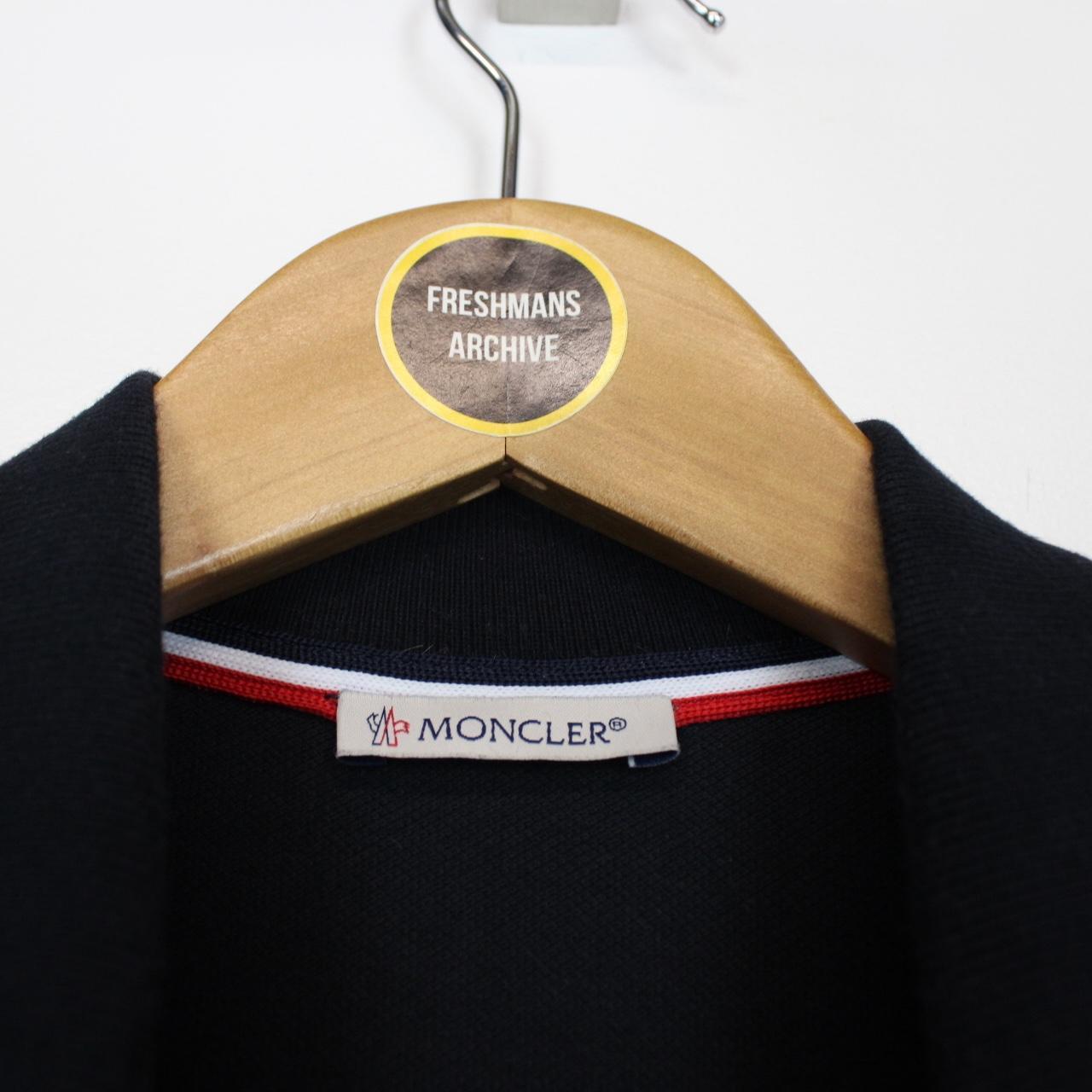 Moncler Maglia Manica Corta Navy Blue Short Sleeve Polo Shirt