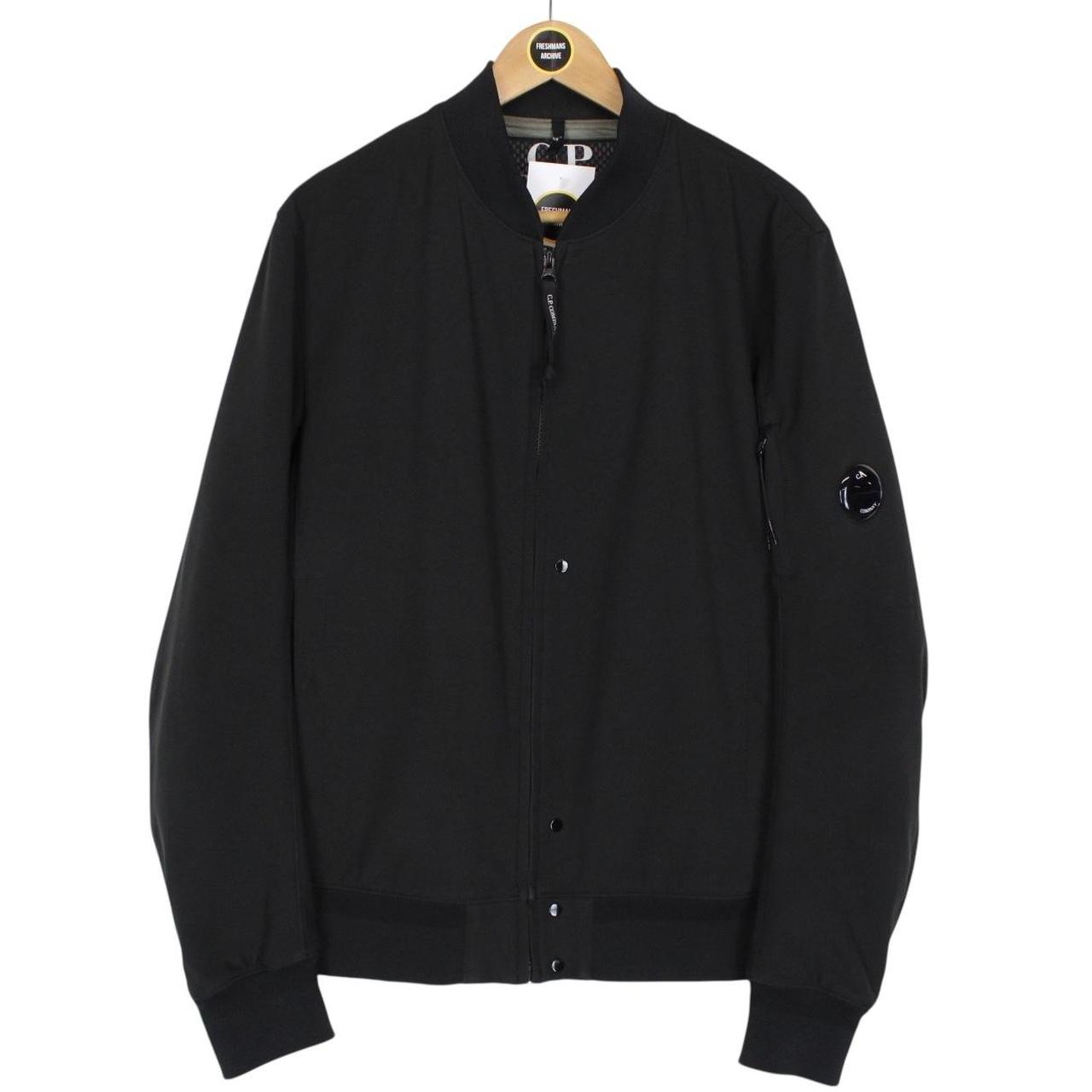 CP Company Black Full Zip Nylon Lens Bomber Jacket