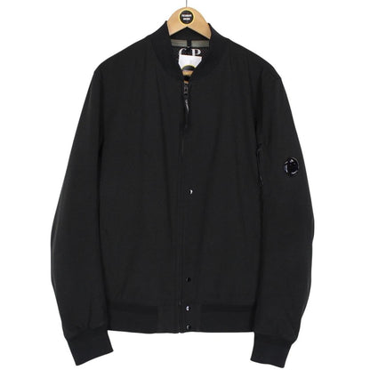 CP Company Black Full Zip Nylon Lens Bomber Jacket