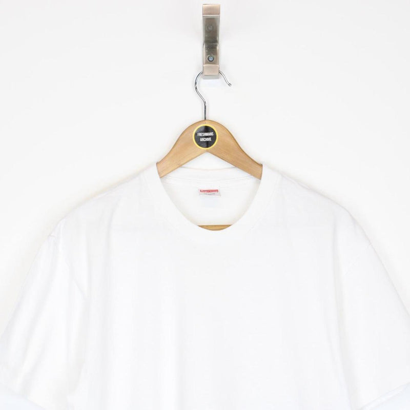 Supreme 2021 Does It Work White Short Sleeve T-Shirt