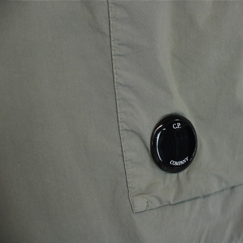 CP Company Green 50 Fili Bermuda Stretch Lens Cargo Shorts
