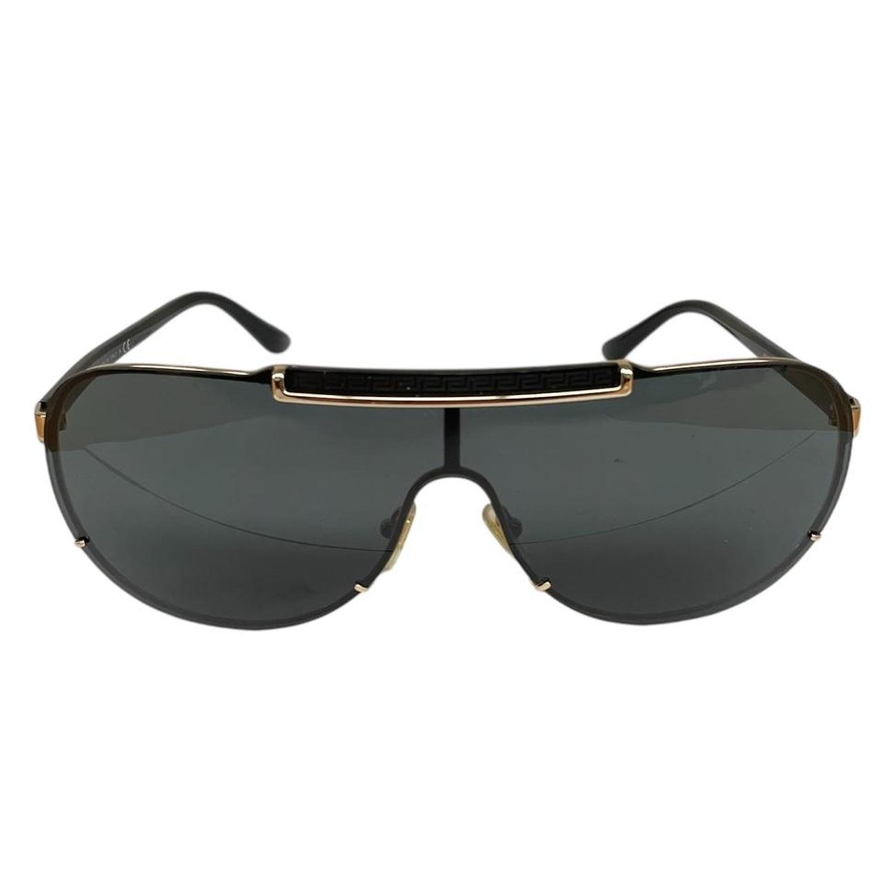 Versace Black and Gold 2140 Visor Sunglasses