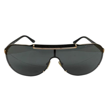 Versace Black and Gold 2140 Visor Sunglasses