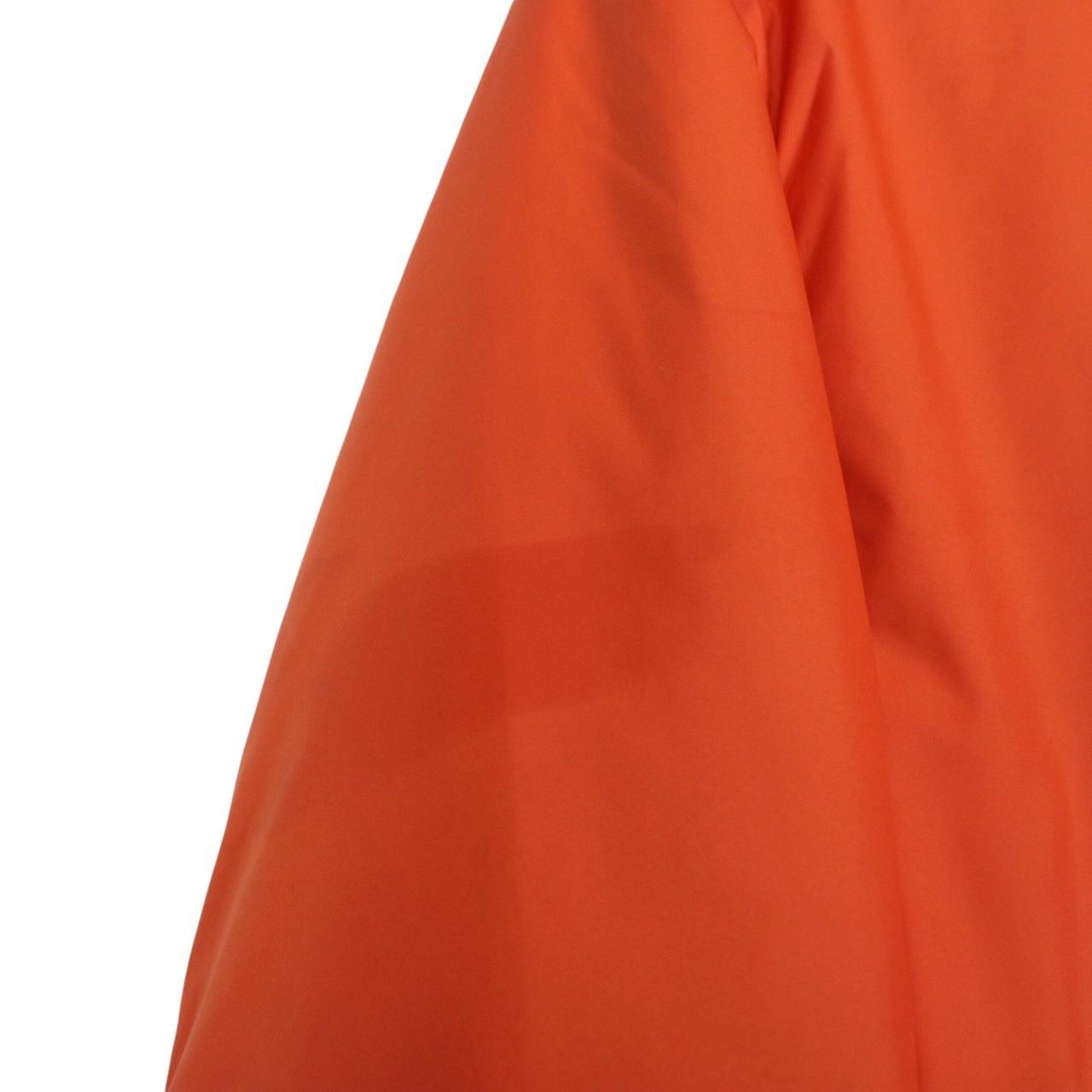 Prada Linea Rossa Technical Nylon Orange Full Zip Padded Jacket