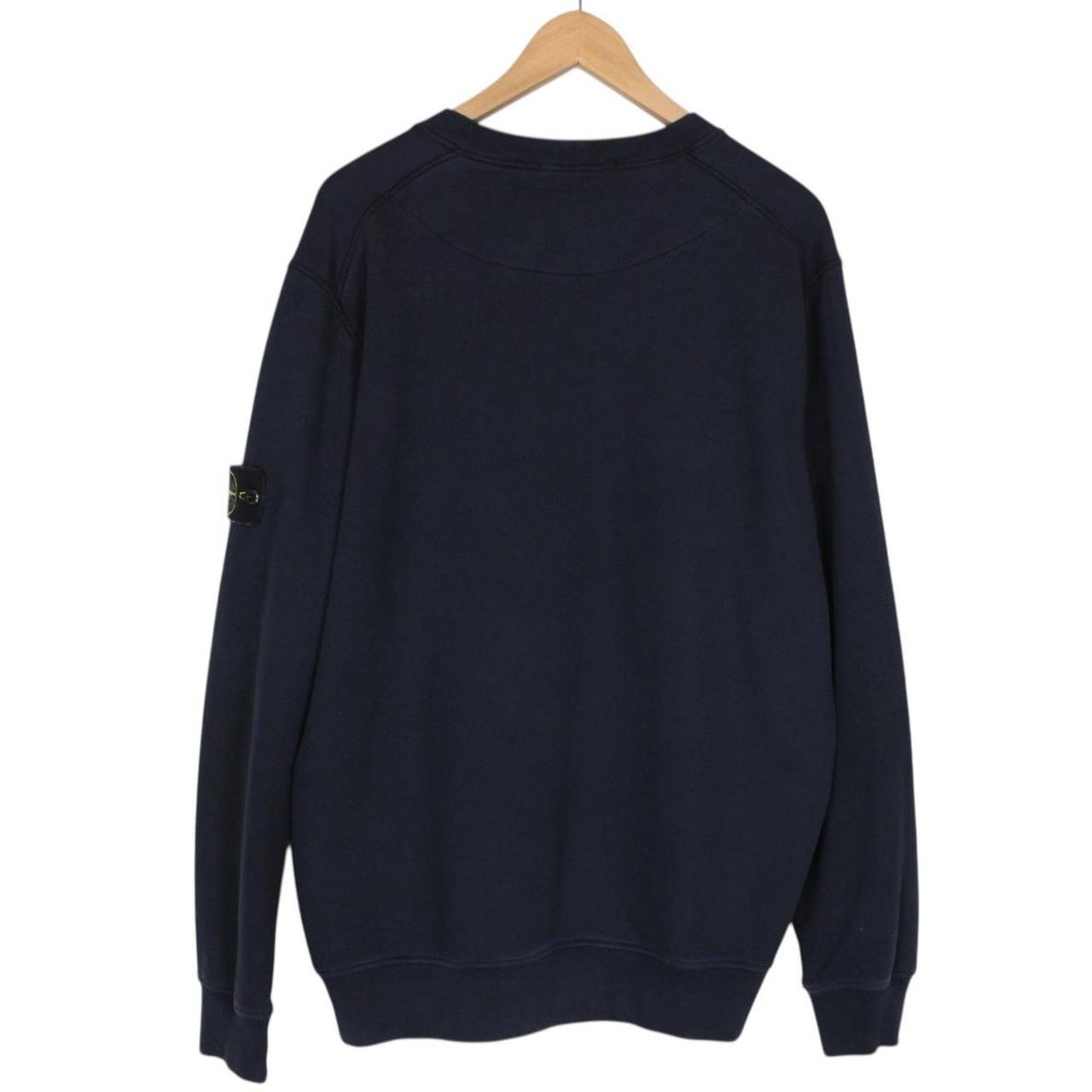 Stone Island AW 2022 Navy Blue Cotton Sweatshirt Jumper