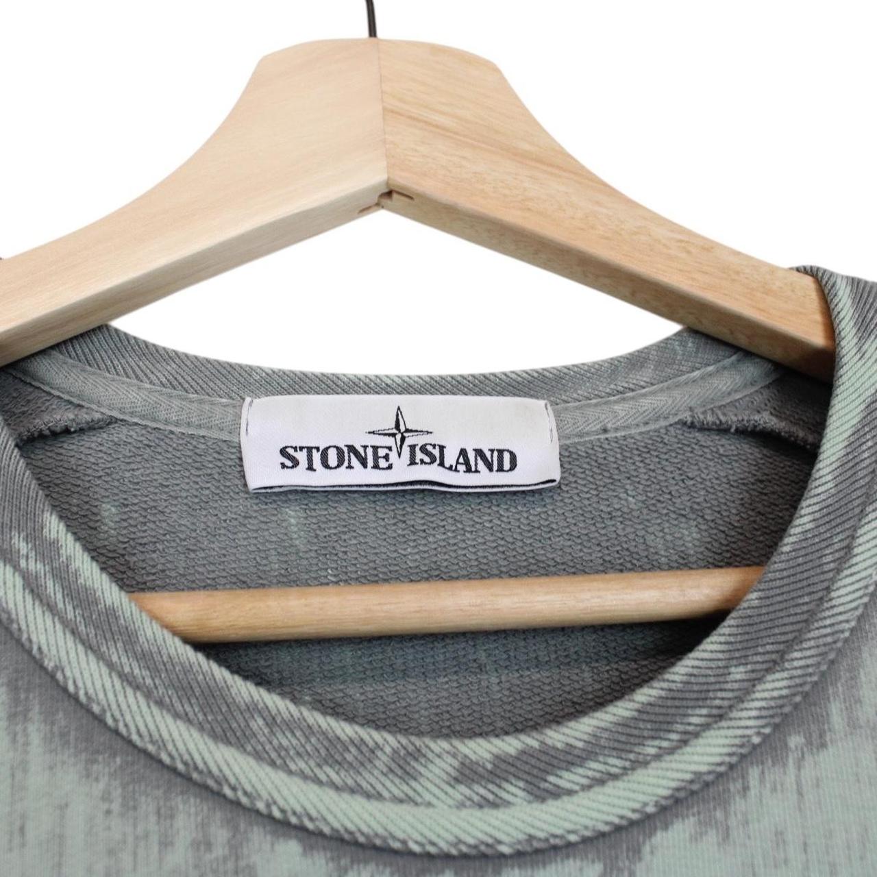 Stone Island SS 2018 Green Hand Corrosion Sweatshirt Jumper