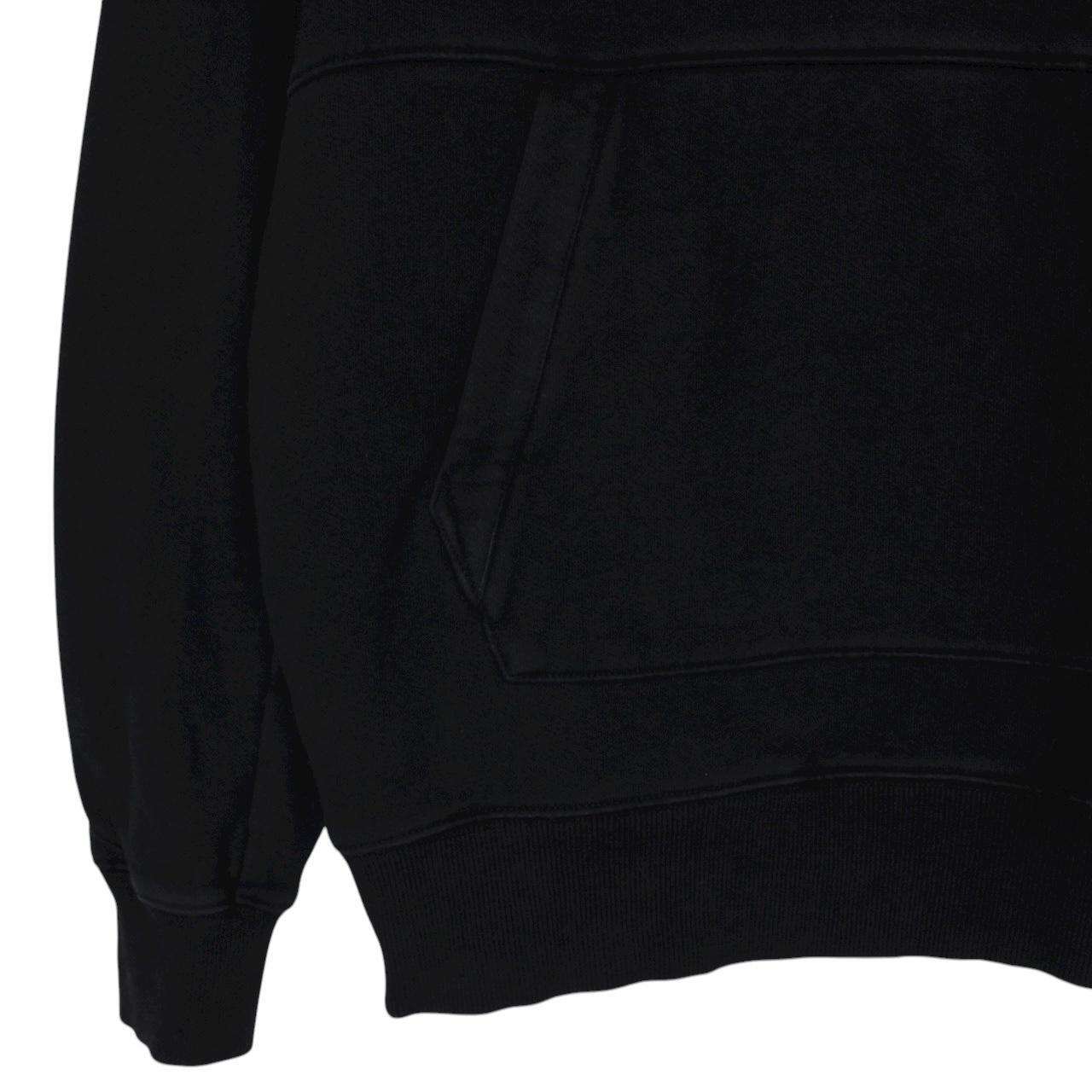 CP Company Black Cotton Lens Hoodie Jumper