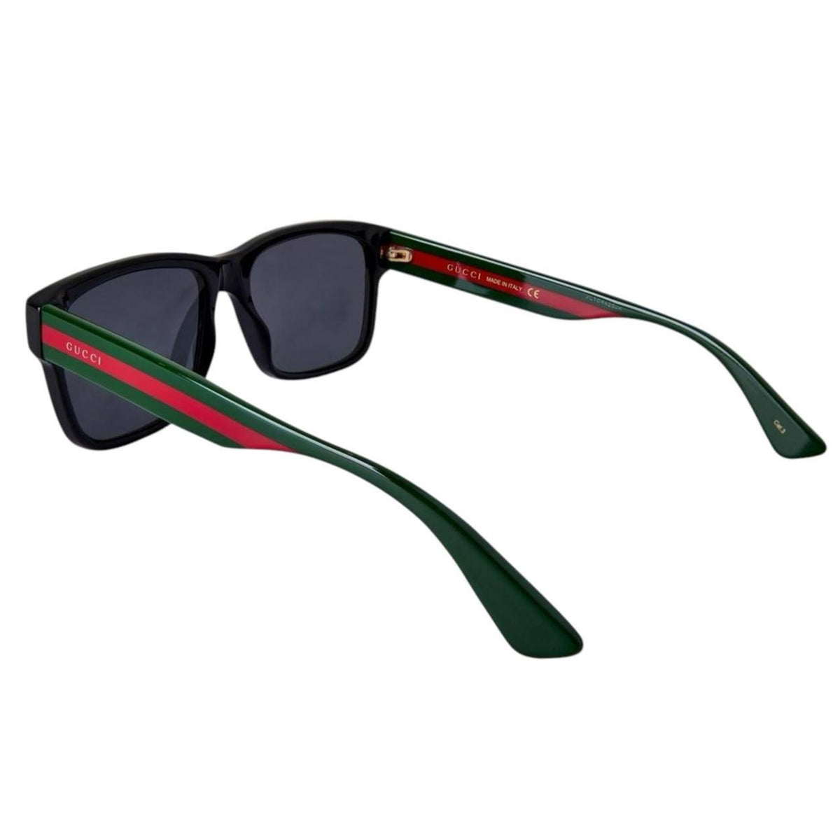 Gucci black square sunglasses with logo detail, brand new with tags and case.