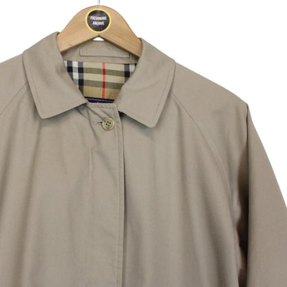 Vintage 90s Burberry Tan Brown Nova Check Cotton Harrington Jacket