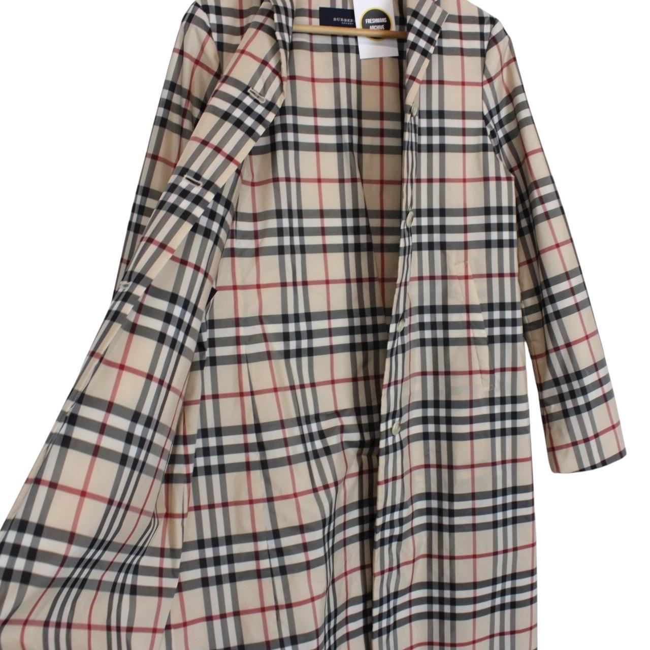 Burberry London Beige Nova Check Quilted Trench Coat