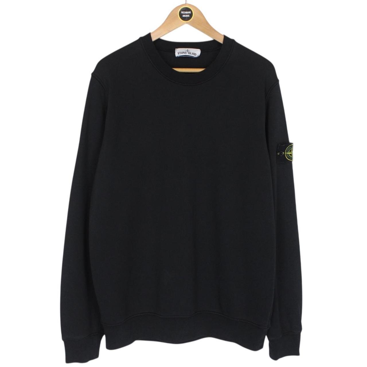 Stone Island SS 2021 Black Cotton Sweatshirt Jumper