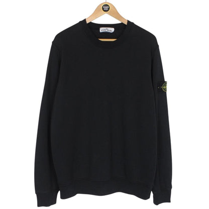 Stone Island SS 2021 Black Cotton Sweatshirt Jumper
