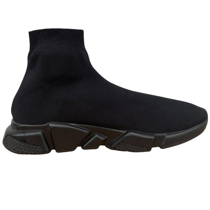 Balenciaga Speed LT Black and White Cotton Trainers