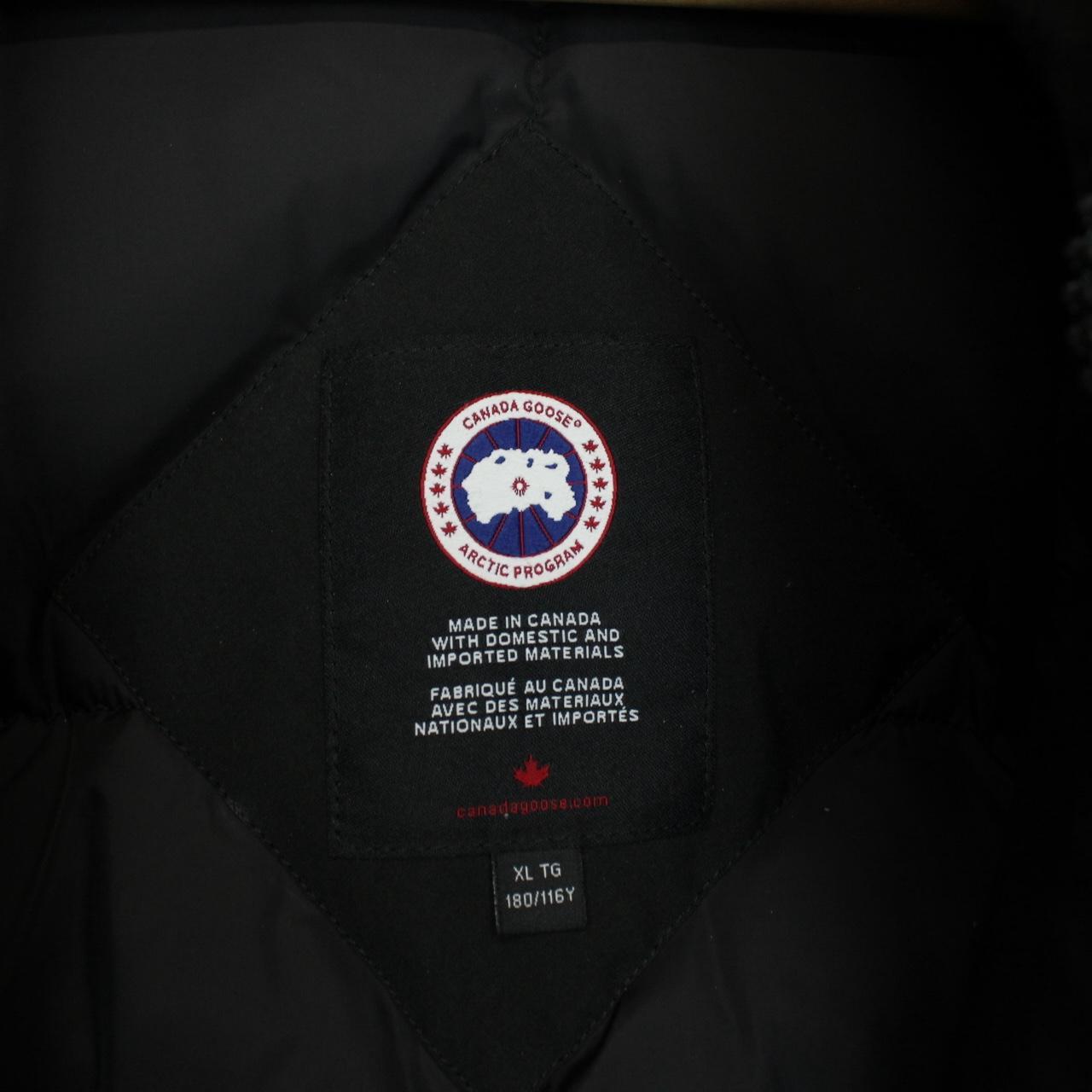 Canada Goose Black Expedition Parka Down Jacket with Fur Trim