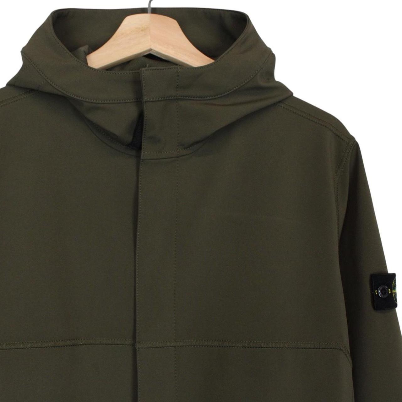 Stone Island Junior Khaki Green Full Zip Soft Shell Jacket