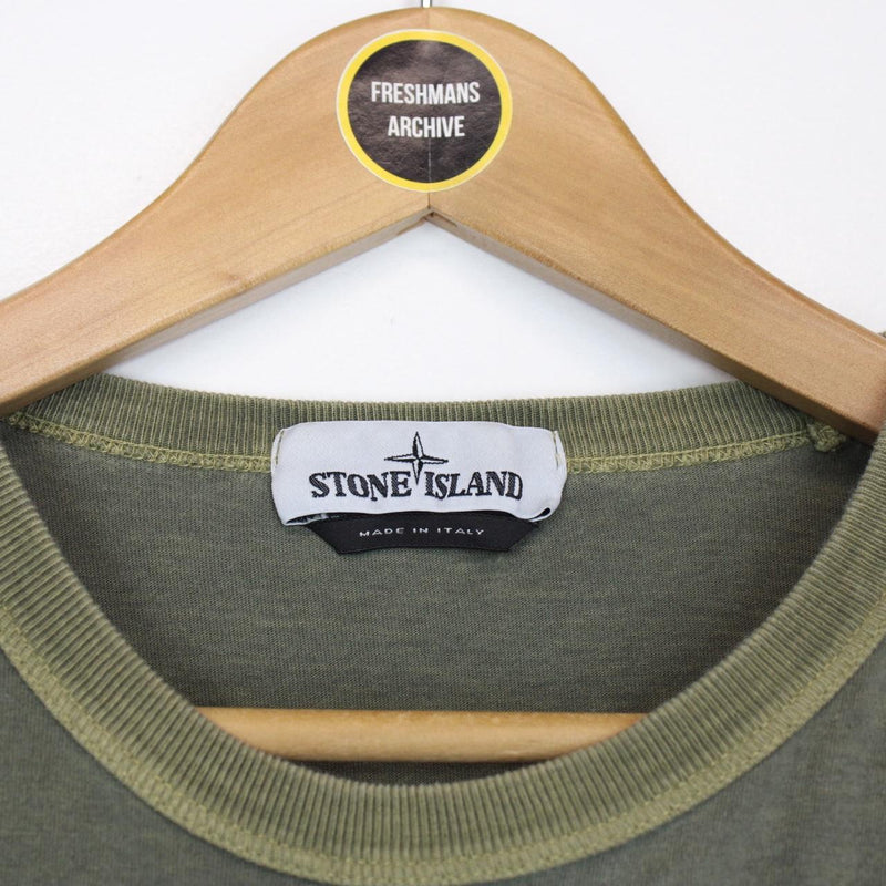 Stone Island SS 2020 Green Short Sleeve Compass T-Shirt