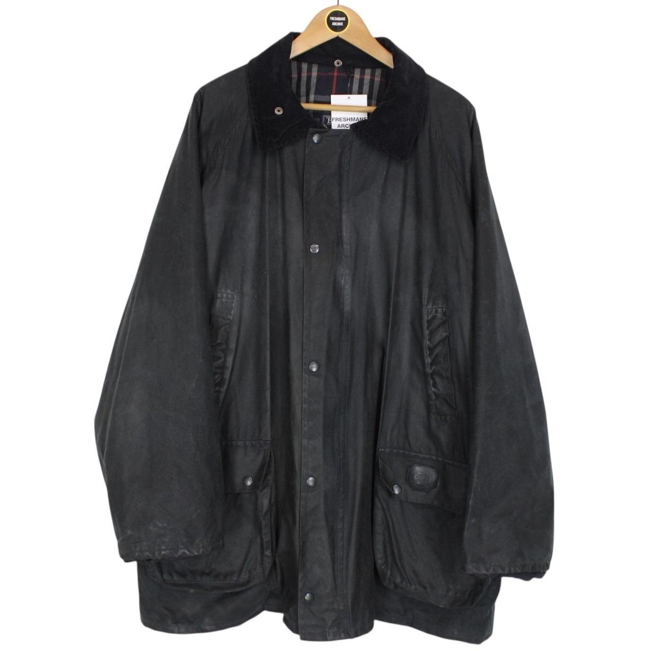 Vintage 90s Burberry Navy Blue Wax Jacket