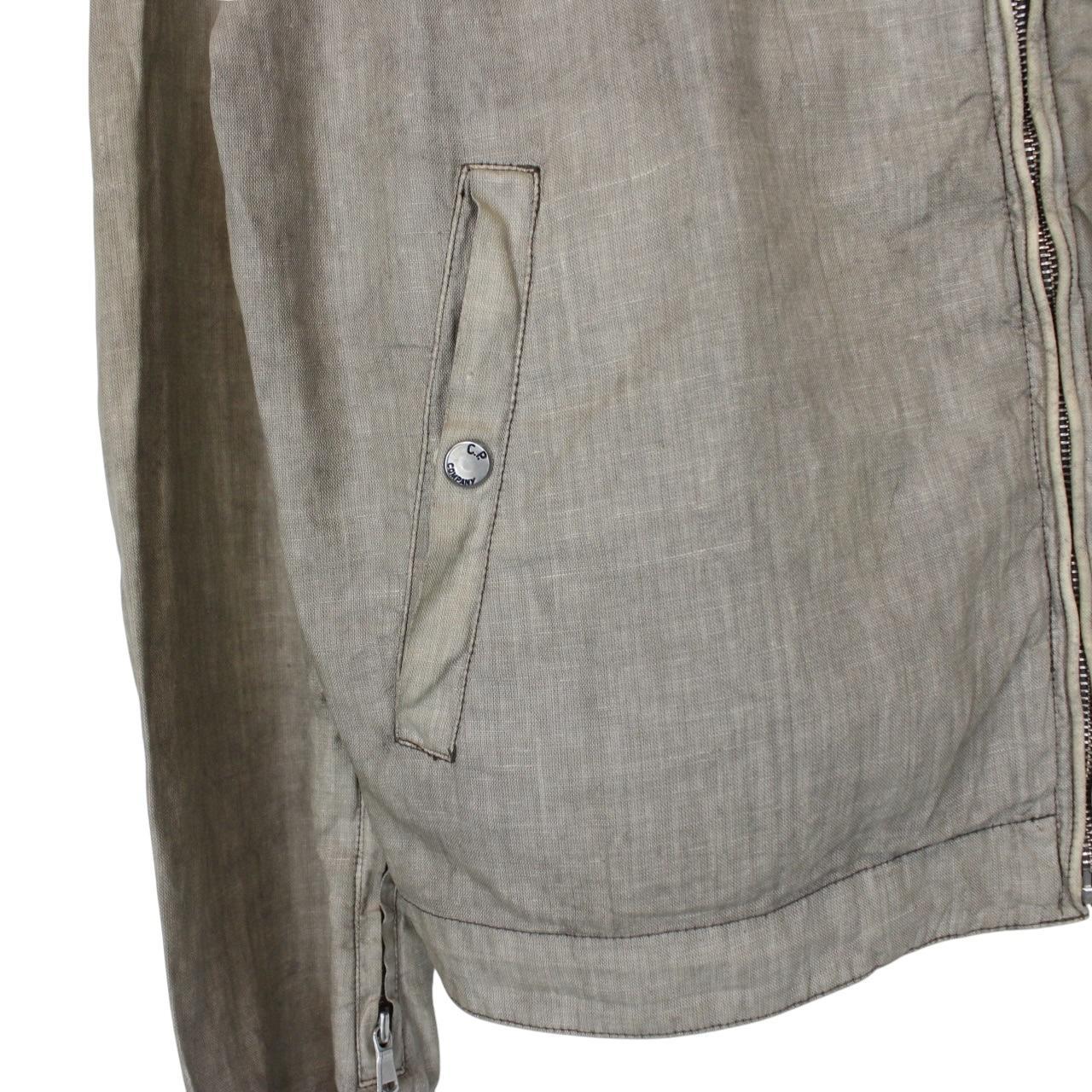 Vintage CP Company SS 2004 Brown Lino Flax Jacket