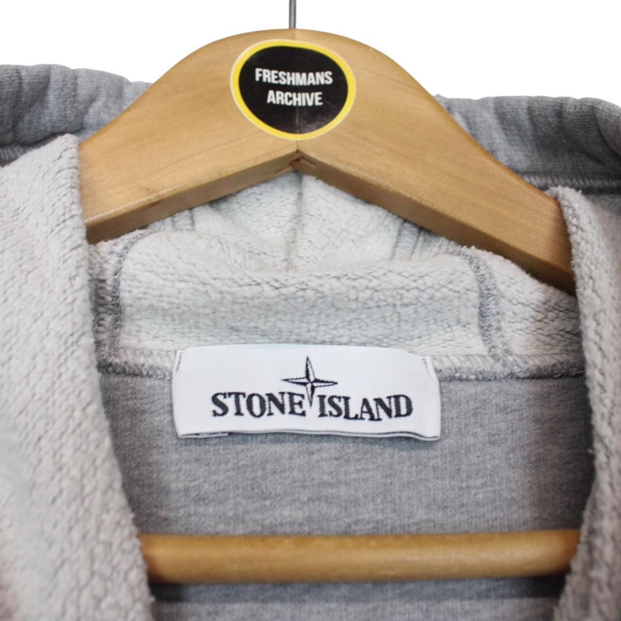 Stone Island AW 2020 Grey Cotton Hoodie Jumper