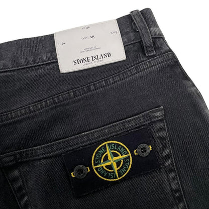 Stone Island AW 2017 Black Skinny Fit Denim Jeans