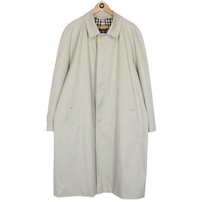 Vintage 90s Burberry Beige Single Breasted Trench Coat