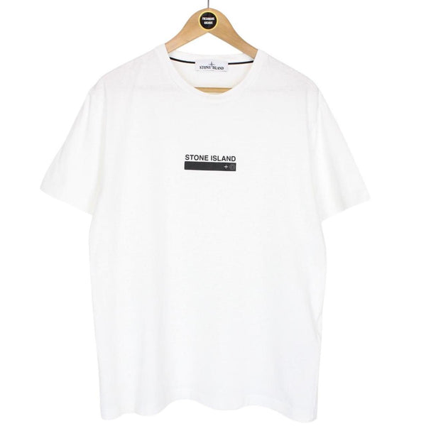 Stone Island SS 2021 White Short Sleeve Logo Print T-Shirt