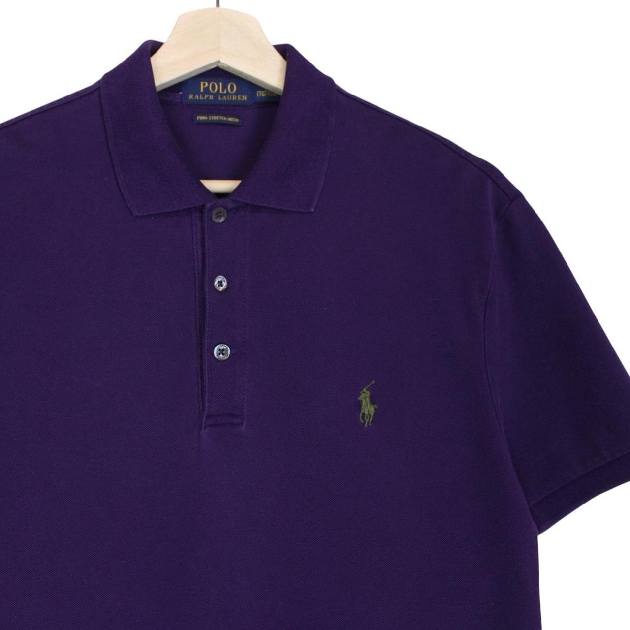 Polo Ralph Lauren Purple Short Sleeve Pima Cotton Polo Shirt