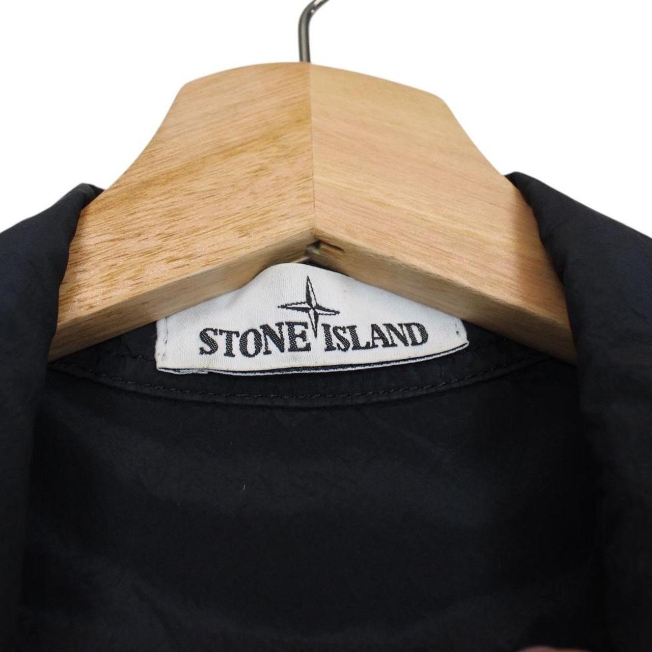 Stone Island SS 2018 Navy Blue Full Zip Nylon Metal Overshirt Jacket