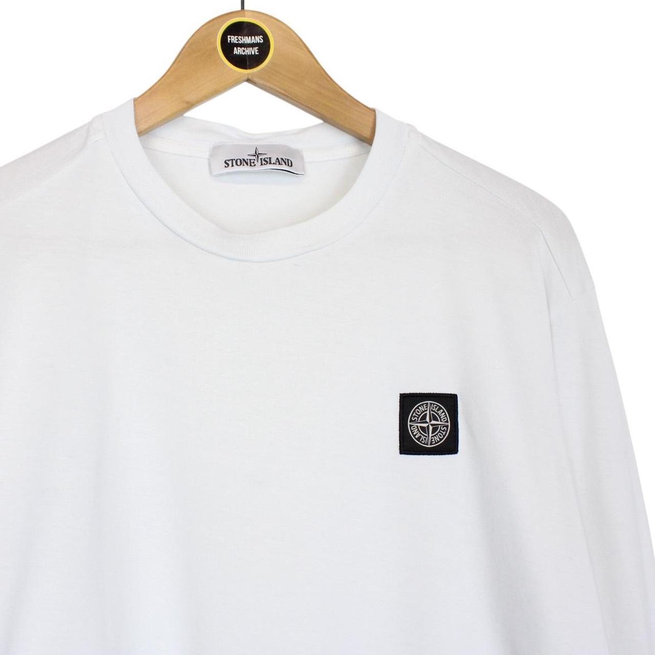 Stone Island SS 2022 Light Blue Long Sleeve Compass T-Shirt