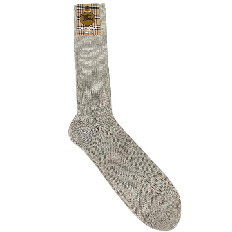 Vintage 90s Burberry Deadstock Beige Cotton Socks