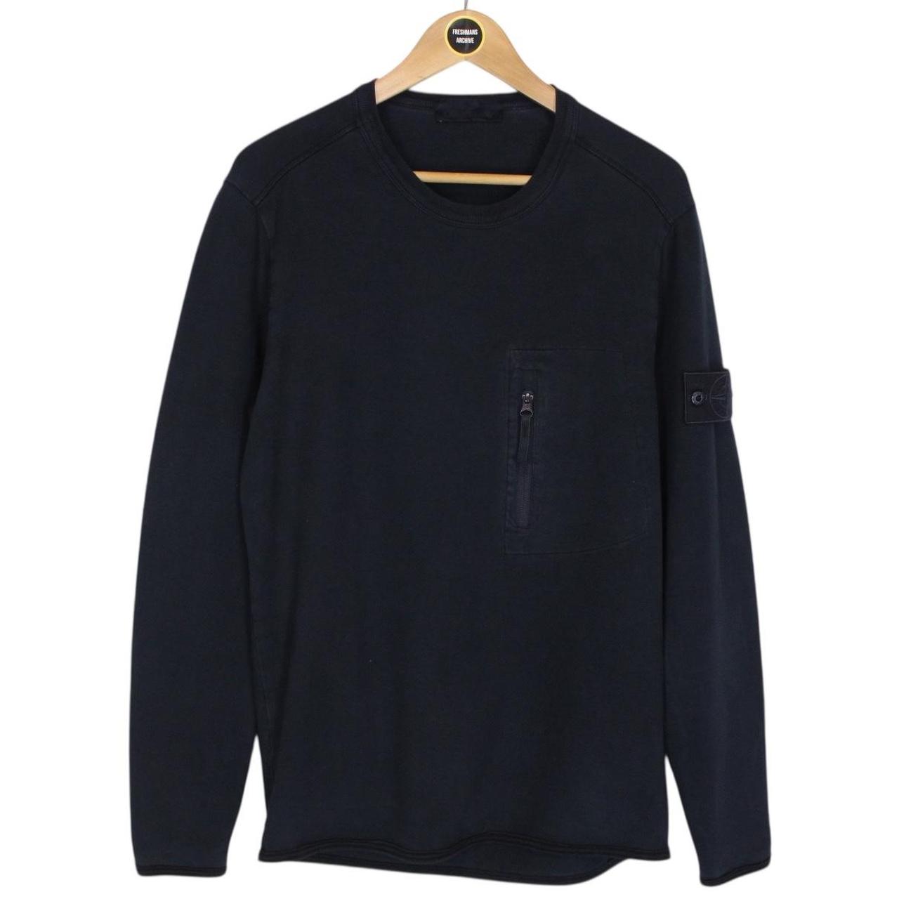 Stone Island Ghost SS 2017 Navy Blue Cotton Sweatshirt Jumper