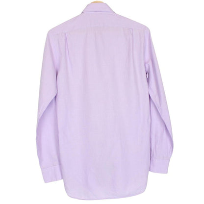 Polo Ralph Lauren Purple and White Cotton Long Sleeve Shirt