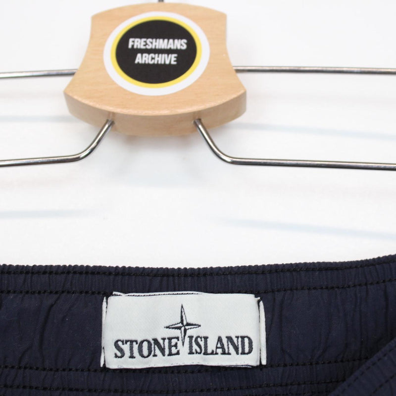 Stone Island SS 2018 Navy Blue Cotton Swim Shorts