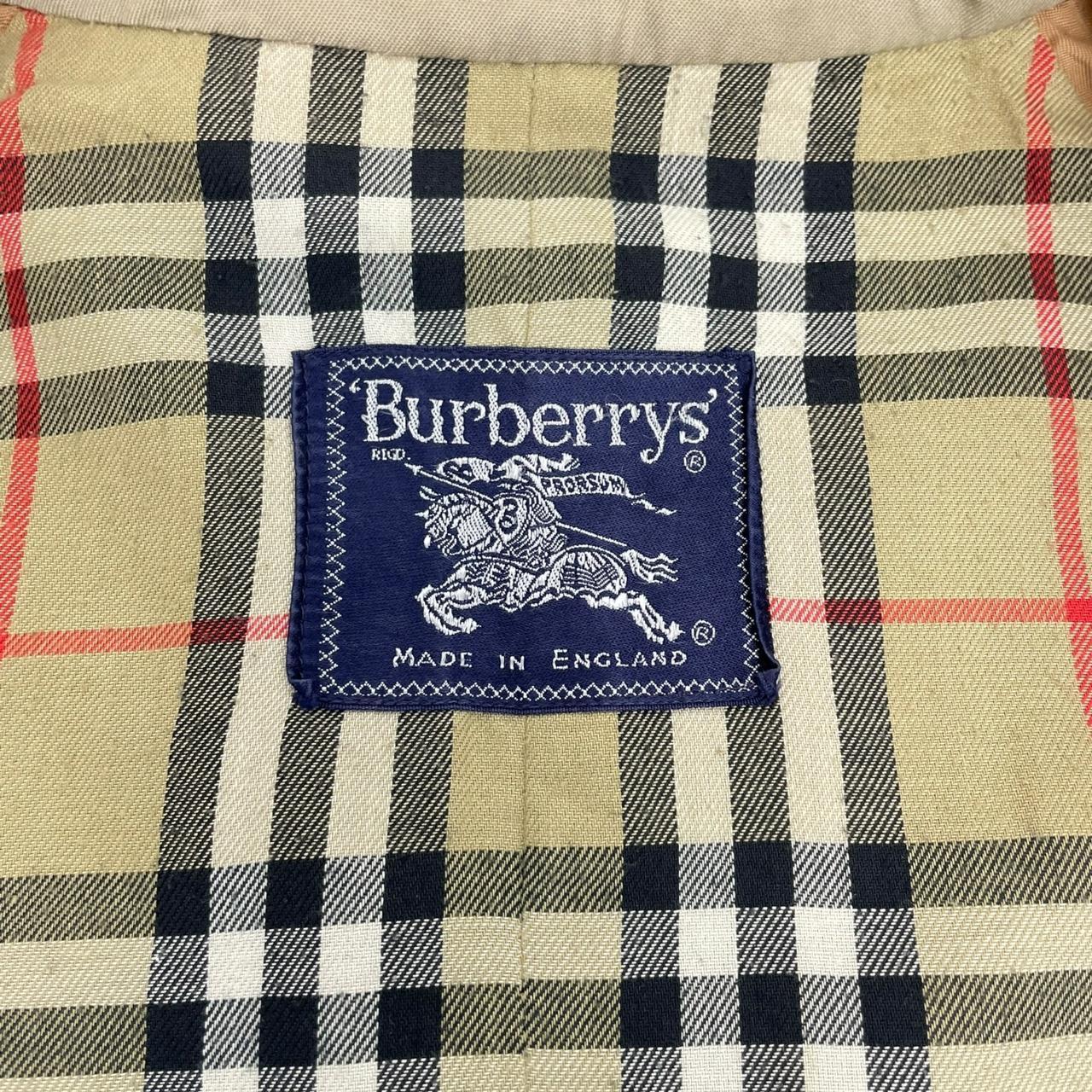 Vintage 90s Burberry Beige Double Breasted Belted Trench Coat