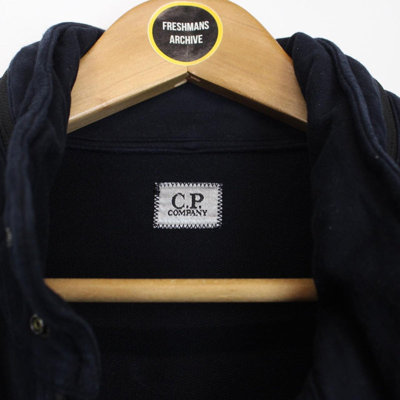 CP Company Navy Blue Full Zip Lens Sweatshirt Jumper